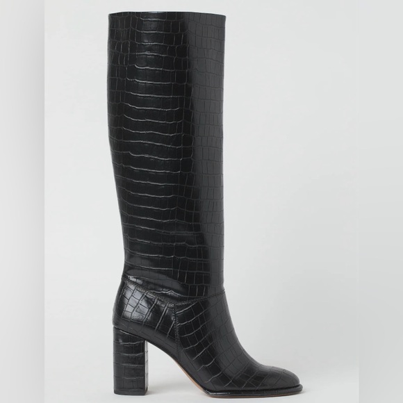 NWOT H&M crocodile-patterned Boots - Picture 2 of 4
